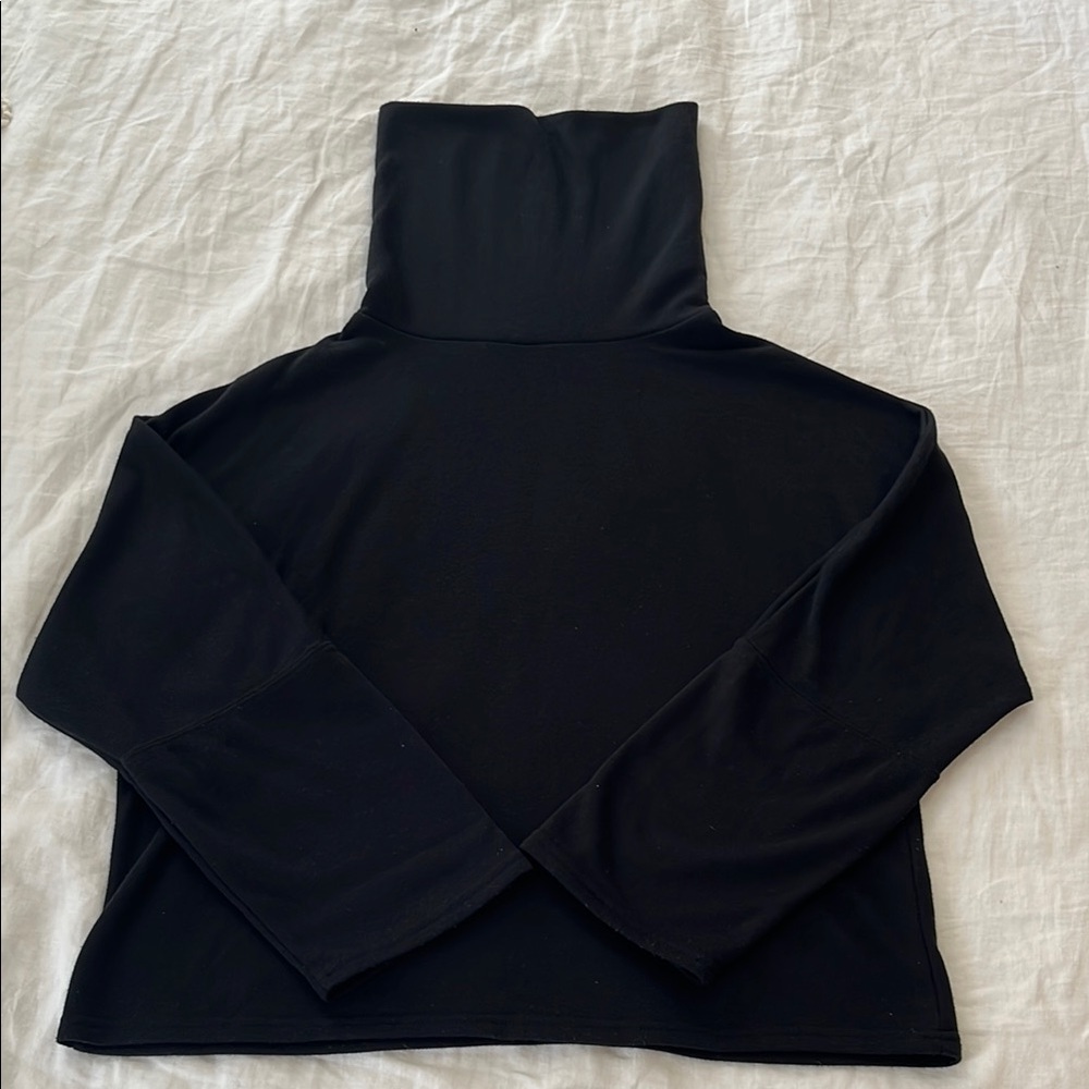 Melrose and Market Black Turtleneck Long Sleeve Top